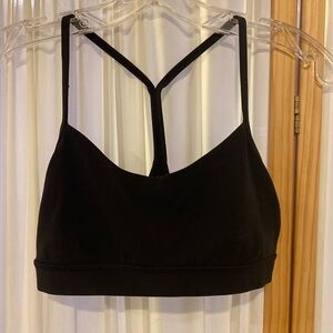 Lululemon Flow Y Bra Black Sports Bralette